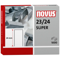 Novus 23/24 Super Caja de 1000 Grapas 23/24 Galvanizadas para Grapadoras de Gruesos