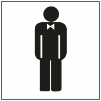 Apli Etiqueta Señalizacion Lavabo Caballeros 1 U.