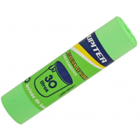 PACK 10 Bolsas de basura domesticas (30 Litros). VERDES. Gran calidad.
