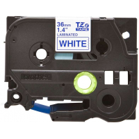 Brother TZe263 Cinta Laminada Original de Etiquetas Texto azul sobre fondo blanco Ancho 36mm x 8 metros