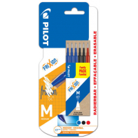Pilot PACK 6 Recambios Frixion Ball y Frixion Clicker  (3x Azul, 2x Negro y 1x Rojo)