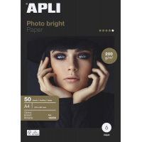 Apli Papel Fotografico Photobright A4 200g 50 Hojas