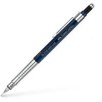Faber-Castell TK-Fine Vario L Portaminas HB 0.5mm - Con Goma de Borrar - Clip de Metal - Color Azul
