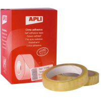 PACK 8 Cintas Adhesivas 19 mm x 66 metros. Transparente . Apli 11266