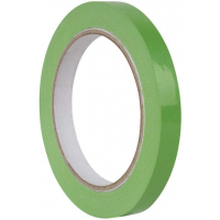 PACK 12 Cinta cierra bolsas PVC 9mm x 66 metros. VERDE. Apli 17001