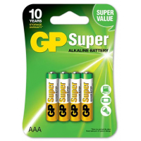 GP PACK 4 Pilas Super Alcalinas AAA LR03 1.5V