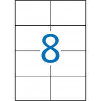 Apli Etiquetas Blancas Permanentes 105.0 x 74.0mm 10 Hojas