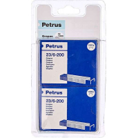 PACK 4 Cajas Grapas Petrus 23/6 Cobreada para Grapadora Liliput. Caja de 1000 uds