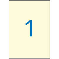 Apli Etiquetas Crema Permanentes 210.0 x 297.0mm 20 Hojas