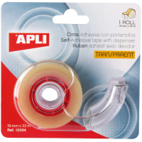 Cinta Adhesiva con aplicador 19mm x 33 metros. Apli 12094
