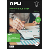 Apli Papel Fotografico Colour Laser A4 210g 100 Hojas