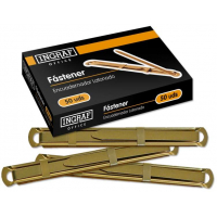 Fasteners Dorados metalicos. Caja de 50 fasteners encuadernadores