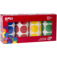 Apli Gomets Redondos 33mm diametro PACK 4 Rollos