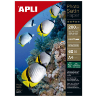 Apli Papel Fotografico Photosatin A4 200g 60 Hojas