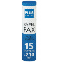 Rollo papel FAX Termico 210 mm x 15 metros (12mm mandril)