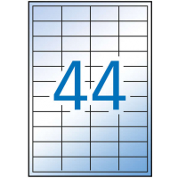 Apli Etiquetas Translucidas Resistentes Intemperie 48.5 x 25.4mm 100 Hojas