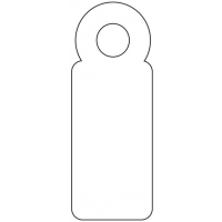 Apli Etiquetas Colgantes Blancas 7 x 19mm 200 U.