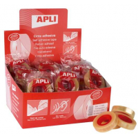 PACK 55 Cintas Adhesivas de 12mm x 33 metros. Apli 11169
