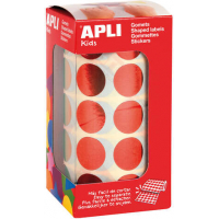 Apli Gomets Redondos diametro 20mm Rojo Metalizado