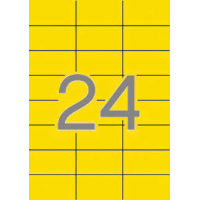 Apli Etiquetas Amarillas Permanentes 70.0 x 37.0mm 20 Hojas