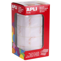 Apli Gomets Cuadrados Blancos 20mm. Blancos