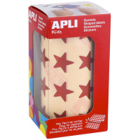 Apli Gomets Estrella 19.5mm Rojo metalizado