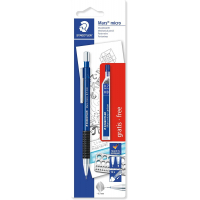 Pack de 1 Portaminas Staedtler Mars Micro 0.7mm + 1 Tubo de 12 Minas HB 