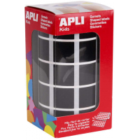 Apli Gomets Cuadrados Negros 20x20mm