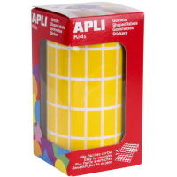 Apli Gomets Rectangulares 20x10 mm. Amarillos