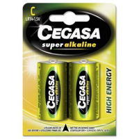 Cegasa Super Alcaline LR14 Pack 2 Pilas LR14 C 1.5V