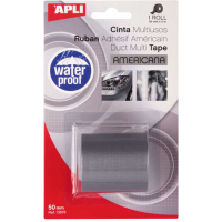 Cinta Americana Multiusos - 50mm x 5m - Gris. Apli 13678
