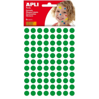 Apli Bolsa de Gomets Redondos 10,5mm diametro Verdes