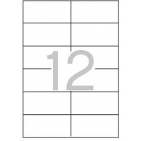 Apli Etiquetas Blancas Permanentes 97.0 x 42.4mm 25 Hojas