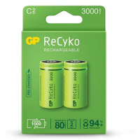 GP ReCyko Pack de 2 Pilas Recargables 3000mAh LR14C Tipo C 1.2V