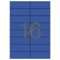 Apli Etiquetas Azules Permanentes 105.0 x 37.0mm 100 Hojas