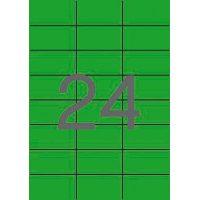 Apli Etiquetas Verdes Permanentes 70.0 x 37.0mm 20 Hojas