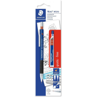 Pack de 1 Portaminas Staedtler Mars Micro 0.5mm + 1 Tubo de 12 Minas HB