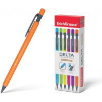 CAJA 12 Portaminas Erichkrause Delta 05mm. Colores surtidos nenon.