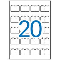 Apli Etiquetas Colgantes Imprimibles 22.0 x 35.0mm 10 Hojas