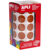 Apli Gomets Redondos Marron 20mm diametro 