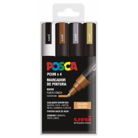 PACK 4 Rotuladores Posca PC-5M COLORES GALAXIA Punta de Bala 1.8-2.5mm