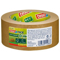 Cinta Adhesiva de Papel 50mm x 50 metros Marron. Tesa Tesapack Paper Standard 