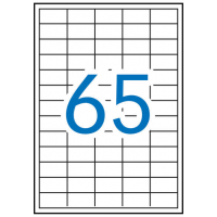 Apli Etiquetas Blancas Permanentes 38.0 x 21.2mm 10 Hojas