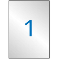 Apli Etiquetas Metalizadas Plata 210.0 x 297.0mm 100 Hojas