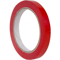 PACK 12 Cinta cierra bolsas PVC 9mm x 66 metros. ROJO. Apli 16998