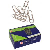 Clips niquelados de 28mm. Caja de 100 clips