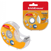 Cinta Adhesiva con Aplicador Crystal 12mmx25m  - Transparente. Erichkrause 