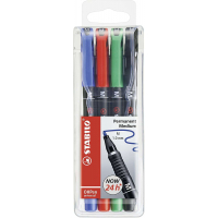 Stabilo OHPen Pack de 4 Rotuladores Permanentes. Colores Surtidos