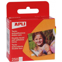 Pack de 250 Tacks Autoadhesivos 12 x 16 mm - Adhesivo Doble Cara. Apli 00113