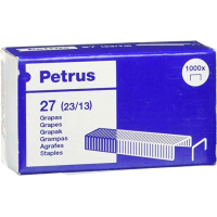 Petrus Caja de 1000 Grapas 23/13 Cobreadas Hasta 100 Hojas 